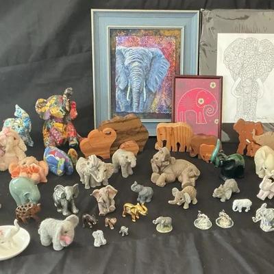 Large Assorted Lot Of Elephants