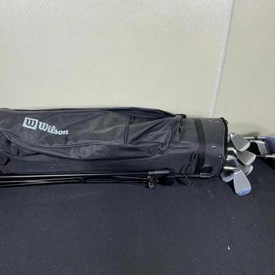 Wilson Golf Bag with Assorted Clubs
