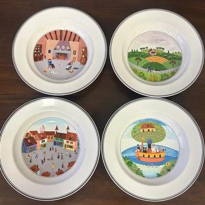 Villeroy & Boch Porcelain Soup Bowl 4-Piece Set 