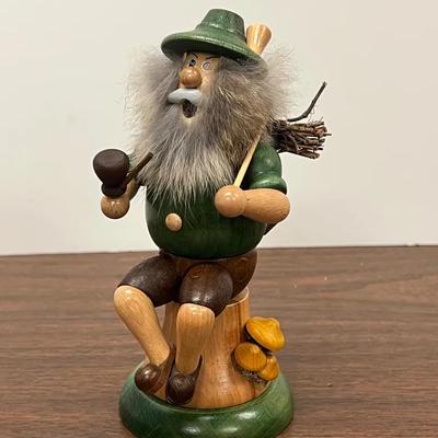 Traditional German Incense Smoker - Wood - Fur