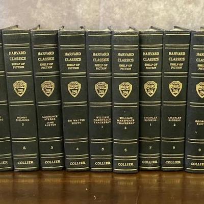Antique Collection Of 20 “Harvard Classics Shelf Of Fiction” Book Set 