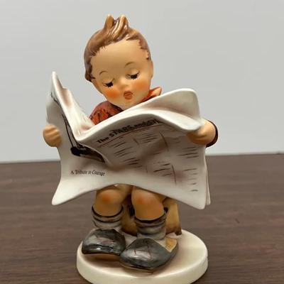 M.J.Hummel “Latest News – Stars & Stripes” Figurine - Goebel