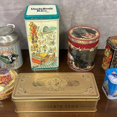 Assorted Collectible Vintage Tins