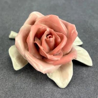 Vintage Pink Porcelain Rose 