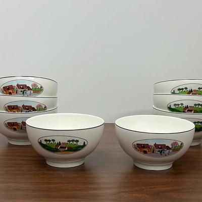 8 VILLEROY & BOCH DESIGN NAIF RICE/ DIP BOWLS