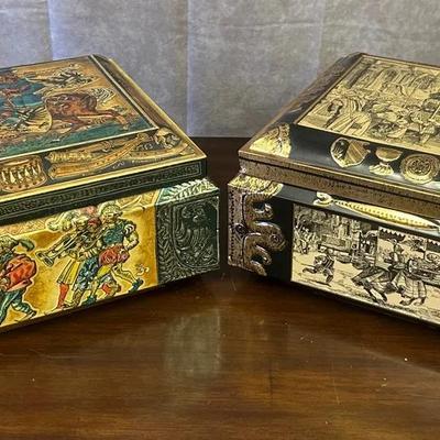 Vintage E. Otto Schmidt Nuremberg Decorative Tin