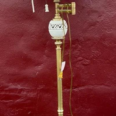 Brass Floor Lamp With Shade 