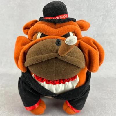“Cigar Aficionado” Smoking Bulldog Plush