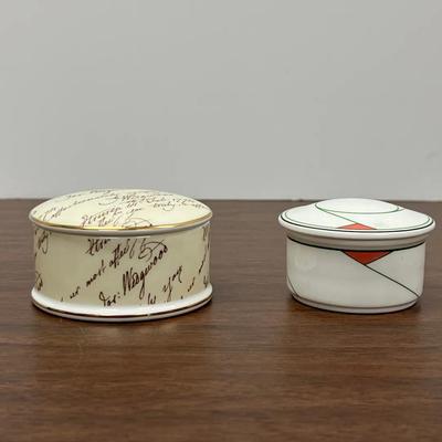 Villeroy & boch And Josiah Wedgwood Bone china Porcelain Trinkets Boxes
