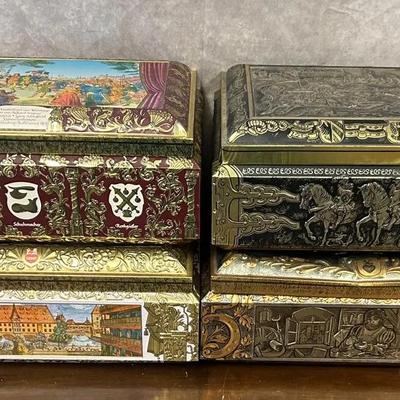 E. Otto Schmidt Decorative 4-Tin Set 