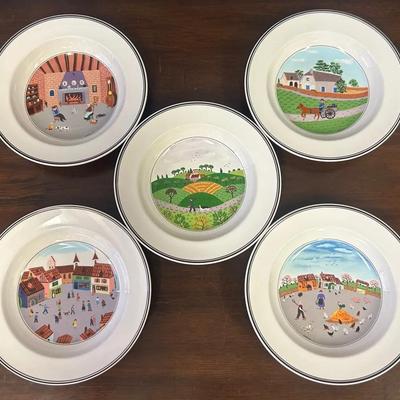 Villeroy & Boch Porcelain Soup Bowl 5-Piece Set 
