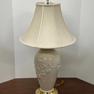 Lennox Masterpiece Collection Porcelain And Brass Lamp