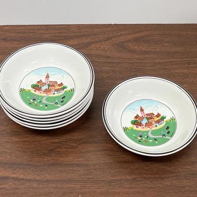 VILLEROY & BOCH DESIGN NAIF 5½” FRUIT DESSERT BOWL Lot Of 6