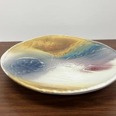  Ceramic Art Wall Hanging Plate - Signed By Artist 