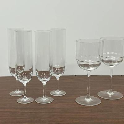 MCM Rosenthal Champagne Flute (4) And Liqour Cocktail (2)