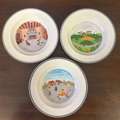 Villeroy & Boch Porcelain Soup Bowl 3-Piece Set 