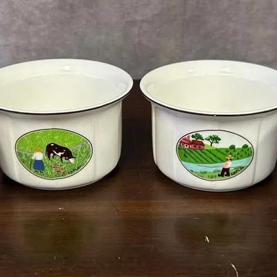 Signed Villeroy & Boch Porcelain Ramekin 4-Piece Set
