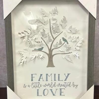 Framed Encouraging Words About Family 