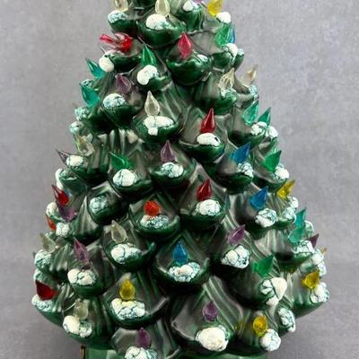 Holland Mold - Glazed Ceramic Lighted Christmas Tree