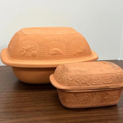 Vintage - Schlemmertopf German Terracotta Roasting Pots