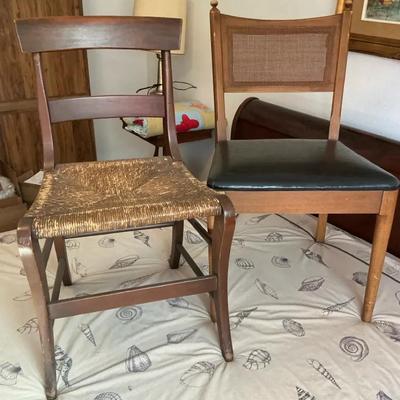 Wood Chair Pair