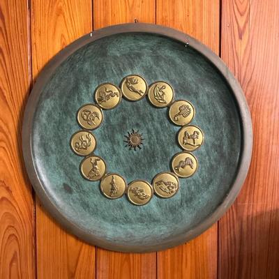 Brass Zodiac Plaque