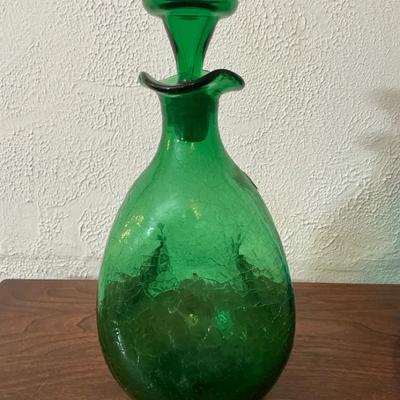 Blenko Pinched Glass Decanter Model 49 MCM