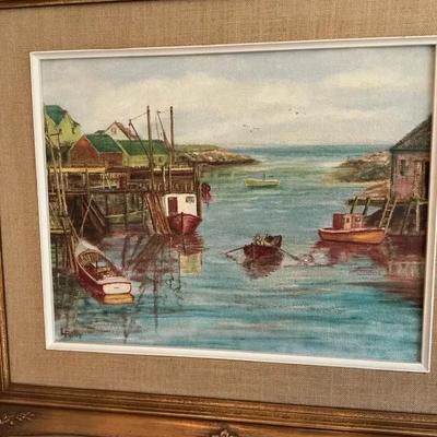 Fishing Village By L Roby