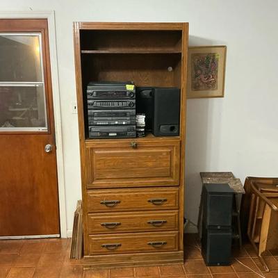 Brandt Ranch Oak Secretary Shelf