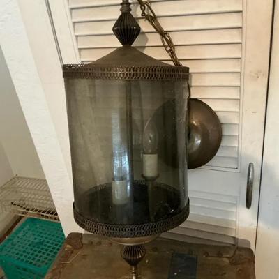VTG Smoky Glass 3-Light Hanging Lamp