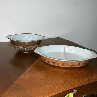 1960’s Pyrex Early American & Woodland 
