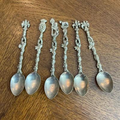 1960s Demitasse Spoons Italy Montagnani Silver