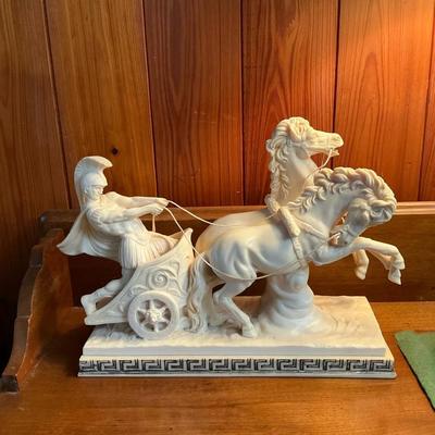 A. Santini Roman Chariot Sculpture
