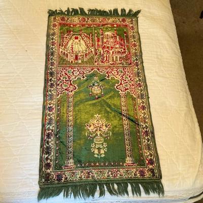 Green Velvet Prayer Rug