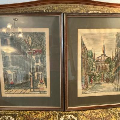 New Orleans Prints Pirate’s Alley And St Louis Cathedral