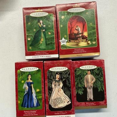 Barbie Hallmark Keepsake Ornament Gone With The Wind Lot Of 5