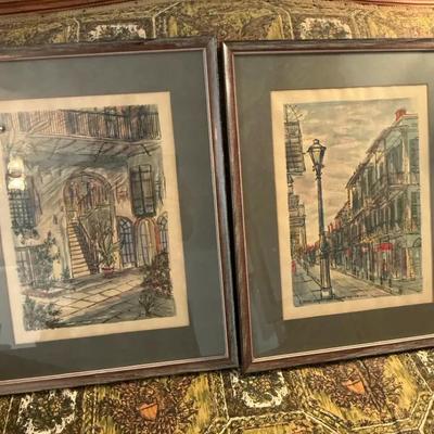 New Orleans Prints St Peter’s St And Courtyard