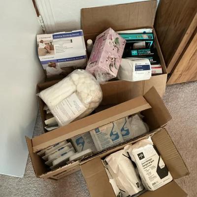 LOT Of Bandages, Gauzes, Tape And More