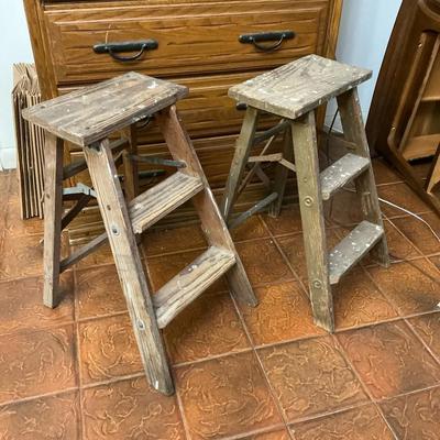 Vintage Wood Stepstools