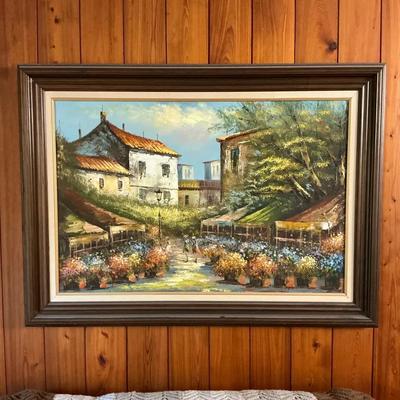 French Chateau Painting