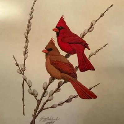 Cardinal By Guy Coheleach Lithograph Signed