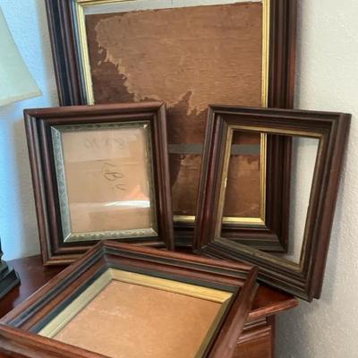 Wood Frames VTG Lot Of 4