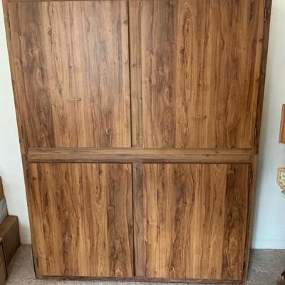 Storage Cabinet Stacked Pair