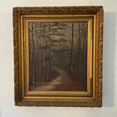 Trail Thru The Woods - Vintage Painting