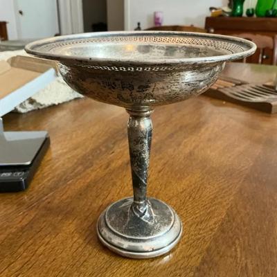 Sterling Candy Dish Reinforced Base