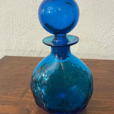 Blenko Glass Decanter By Joel Myers #715 MCM
