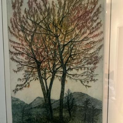 Autumn Tree By Jay Pfeil Litho