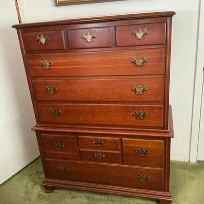9-Drawer Wood Chest Of Drawers