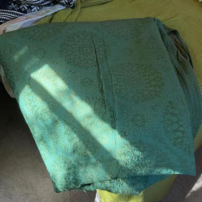 Italian Heavy Blue Green Blanket - King