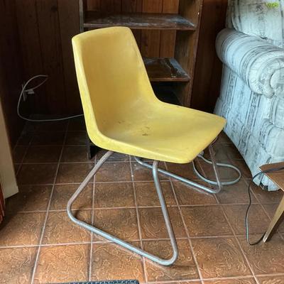 Vintage Virco Martest Yellow School Chair